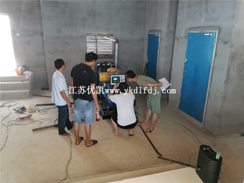 2020年7月25日，120KW濰柴雷納交付廣西某安置房備用電源使用