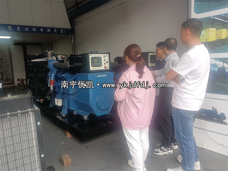 2024年3月18日，越南客戶(hù)到南寧店鋪學(xué)習(xí)柴油發(fā)電機(jī)組使用及相關(guān)知識(shí)