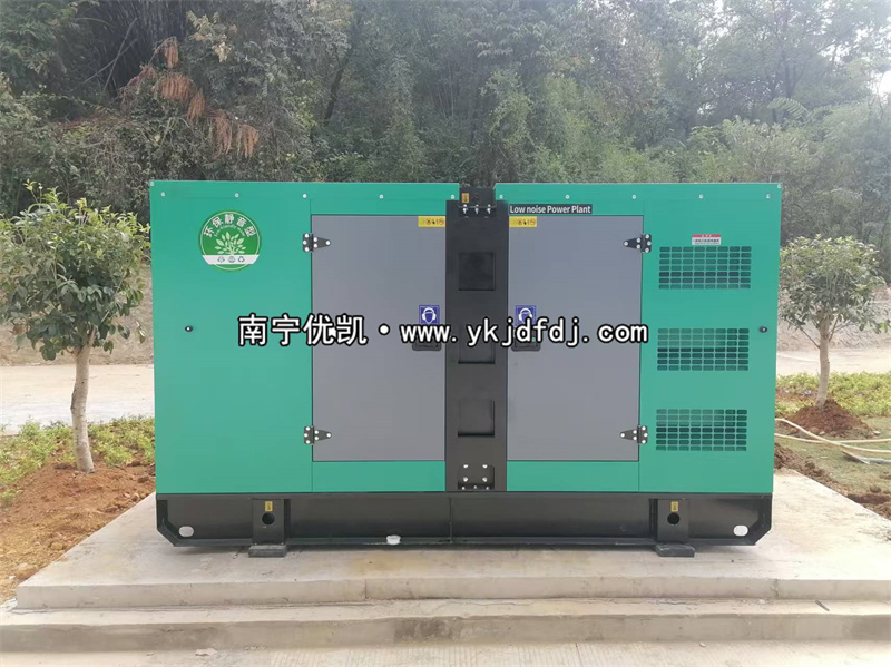 2024年11月21日，平果項(xiàng)目160kw低噪音柴油發(fā)電機(jī)組到貨試機(jī)